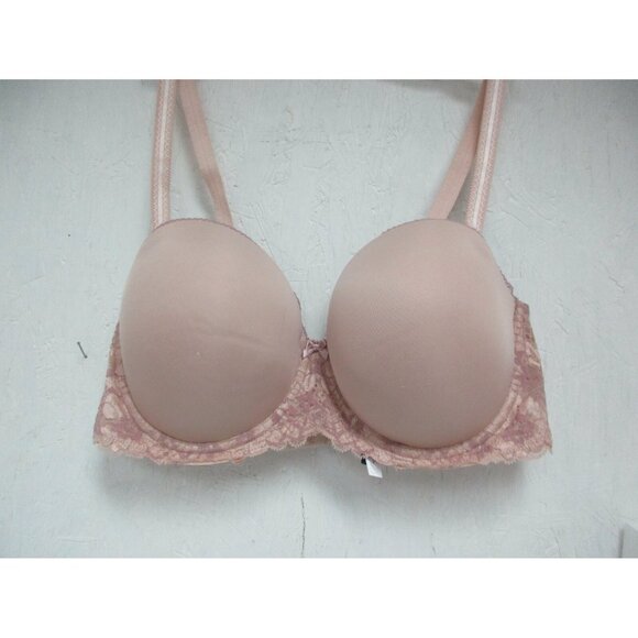 Adore Me  Women's Constanta Contour Strapless Bra Underwire Rose Smoke 32B New - Picture 3 of 4